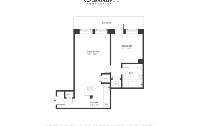 1 bed, 1 bath, $3,809, Unit 7C