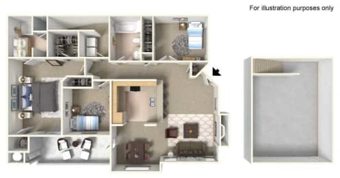 3 beds, 2 baths, 1,339 sqft, $2,125