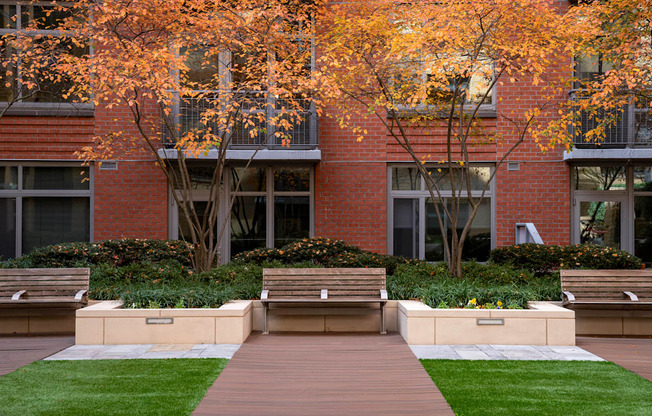 Photo of outdoor courtyard