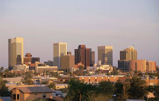 Downtown Phoenix skyline photo at Marquee Apartments in Phoenix AZ