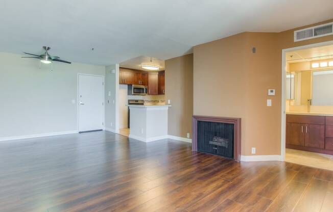 Pleasant Living Room at La Vista Terrace, Hollywood, CA, 90046