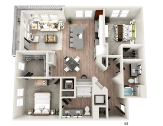 2 beds, 2 baths, 1,358 sqft, $2,164