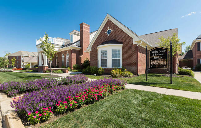 Exterior View Of The Clubhouse at Alexandria of Carmel Apartments, Indiana, 46032