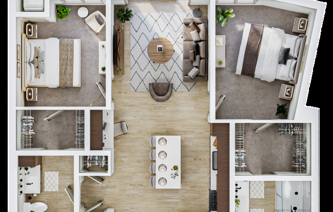 2 beds, 2 baths, 1,123 sqft, $2,730, Unit 329