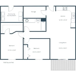 2 beds, 1 bath, 1,020 sqft, $1,120