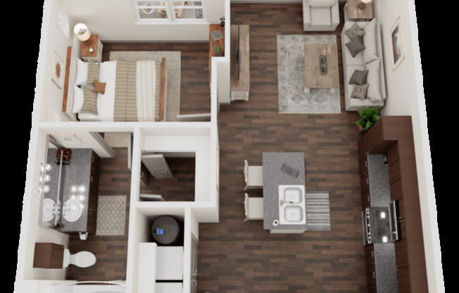 1 bed, 1 bath, 630 sqft, $1,050
