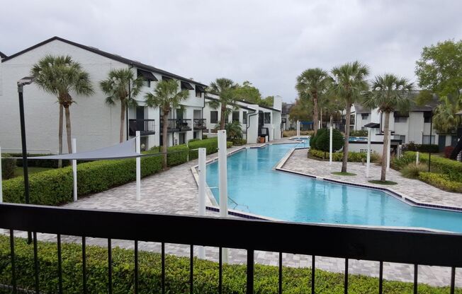 Stunning all remodeled 2/1.5 condo with Amazing Pool View close to Downtown Orlando.