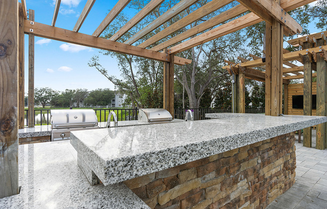 Hamilton at Lakeside Kissmme FL outdoor kitchen