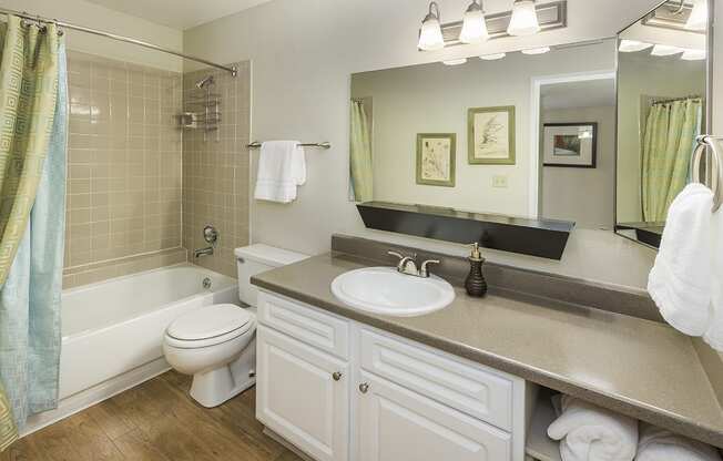 Bathroom With Bathtub at The Parc at Briargate, Colorado Springs, CO