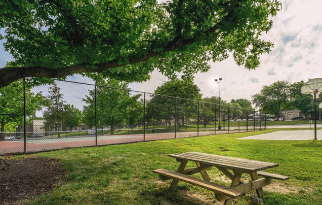 Picnic Area at apartment complex