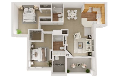 2 beds, 2 baths, 1,100 sqft, $2,904