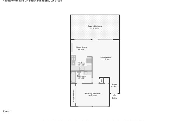 1 bed, 1 bath, 750 sqft, $2,560, Unit 12