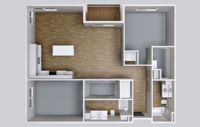 2 beds, 2 baths, 1,223 sqft, $1,950, Unit 211