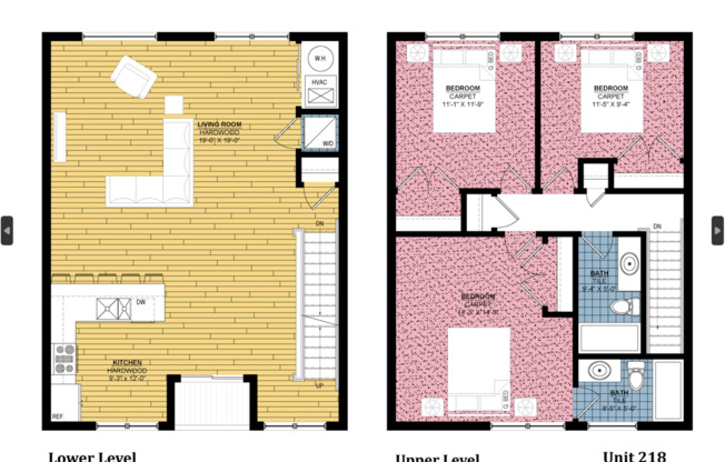 3 beds, 2 baths, 1,475 sqft, $2,495, Unit 218