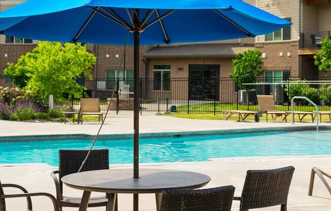 Resort-style pool at the Sterling at Prairie Trail in Ankeny, IA