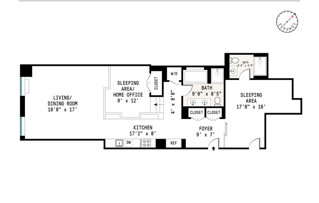 2 beds, 2 baths, 1,200 sqft, $6,500, Unit 2826