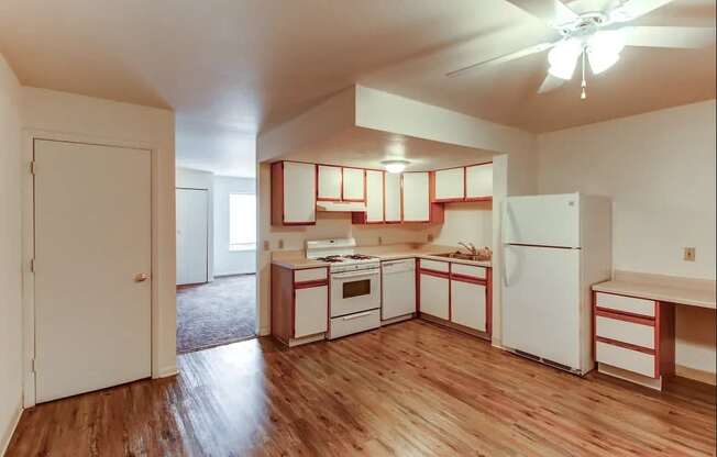 Large Kitchen with dishwasher at Arbor Pointe Townhomes, Battle Creek, Michigan