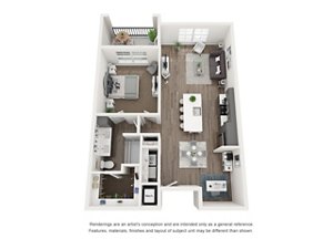1 bed, 1 bath, 950 sqft, $2,013