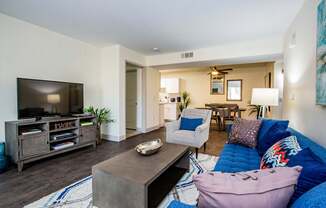 spacious living room