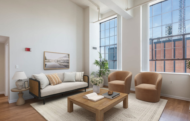 Living Room with Hard Surface Flooring