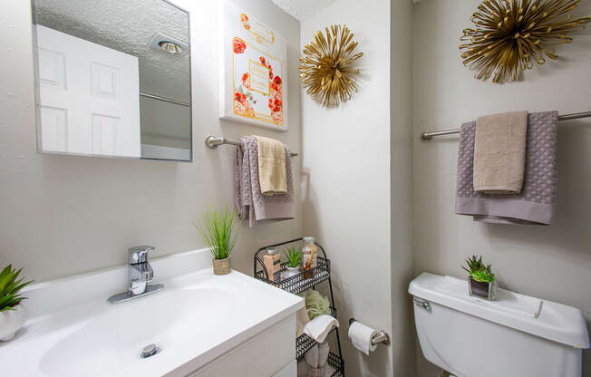 Bathroom at Encanto Lofts in Albuquerque New Mexico
