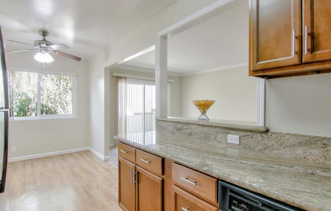 Granite Counter Tops In Kitchen at Magnolia Place Apartments, Sunnyvale, CA, 94087