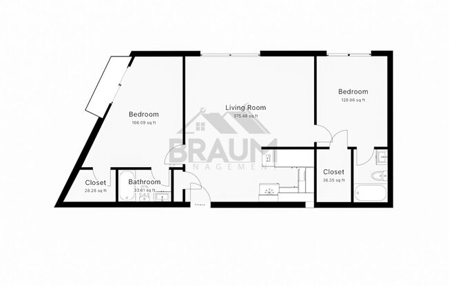 2 beds, 2 baths, 1,000 sqft, $2,495, Unit 207