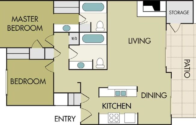 2 beds, 2 baths, 1,149 sqft, $2,925, Unit 3080