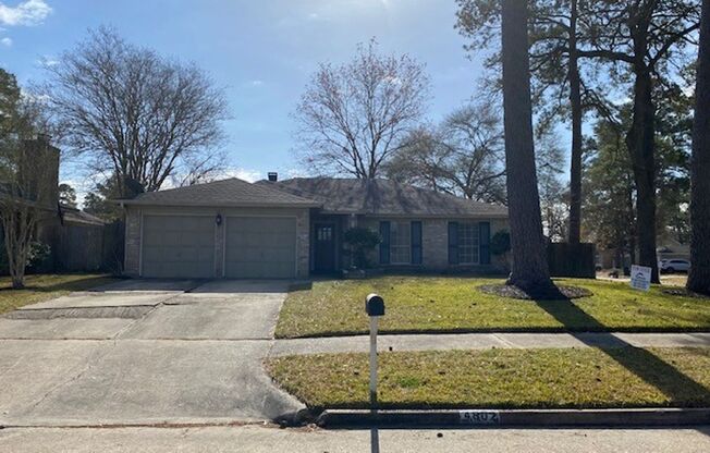 Lovely well cared for home on an extensive landscaped corner lot! Spacious family room with high coffered ceiling, ceiling fan, custom designed fireplace mantel, beautiful carpet. Open kitchen, tile floors, master bedroom, crown molding, updated carpet, m
