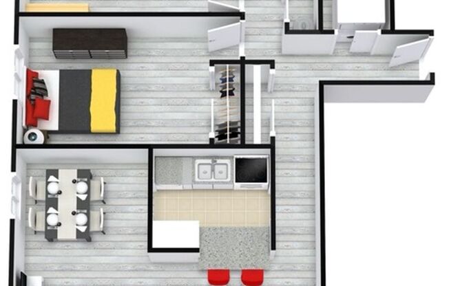 2 beds, 1 bath, 859 sqft, $2,695, Unit C-202