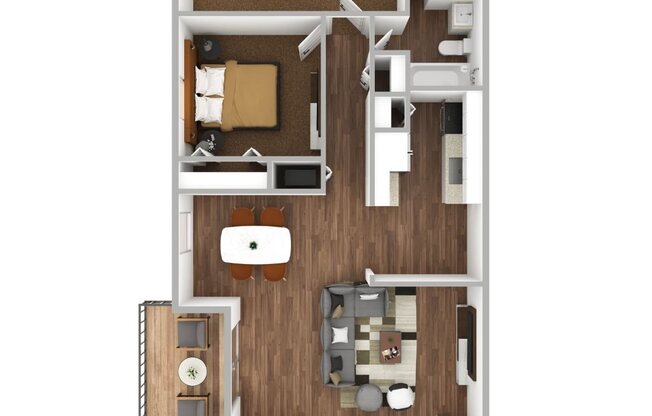 2 beds, 1 bath, 1,030 sqft, $1,425