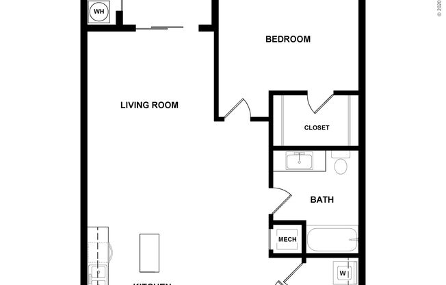 1 bed, 1 bath, 850 sqft, $1,485