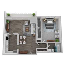 1 bed, 1 bath, 900 sqft, $1,190