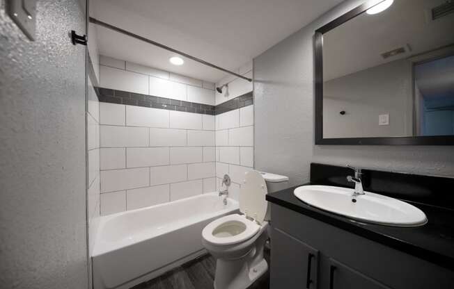 Bathroom With Bathtub at Mesh Properties, Austin, Texas