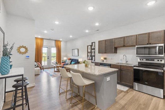 Center Island perfect for entertaining