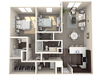 2 beds, 2 baths, 1,175 sqft, $2,076