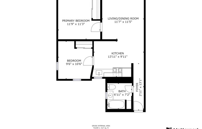 2 beds, 1 bath, $1,581, Unit 15