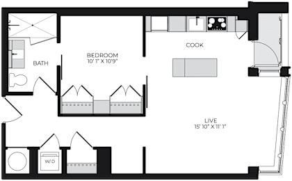 1 bed, 1 bath, 661 sqft, $3,132