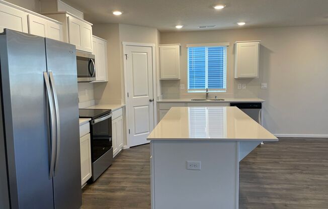 **$750 OFF First Months Rent!!** SPACIOUS NEWLY BUILT HOME! 4 BED/2.5 BATH W/HIGH END FINISHES AND FENCED BACKYARD!