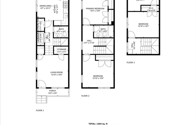 3 beds, 1.5 baths, 1,145 sqft, $3,000, Unit 113