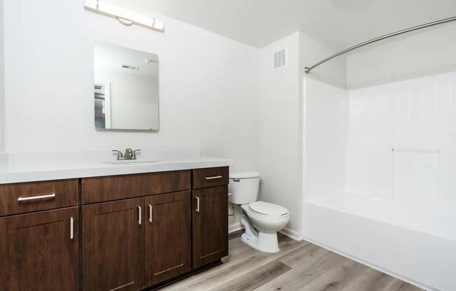 Spacious Bathroom with Cabinet Storage