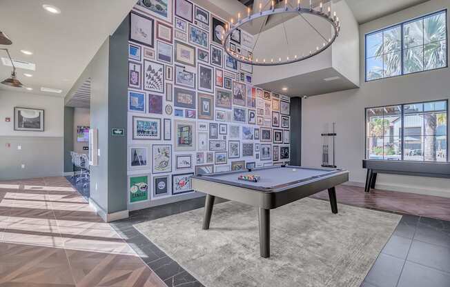 Billiards Table In Game Room at Canter, Florida, 34474