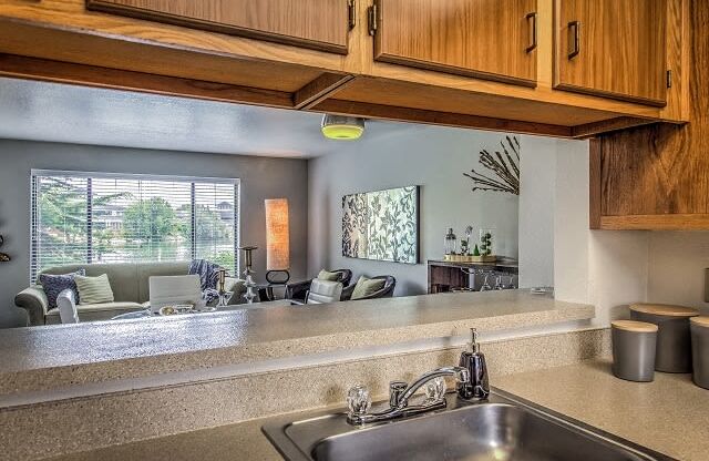 Kitchen View at Silver Bay Apartments, Idaho, 83703