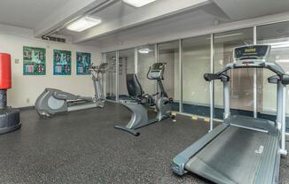 work-out equipment in the community gym