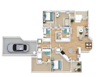 3 beds, 3 baths, 1,610 sqft, $2,419