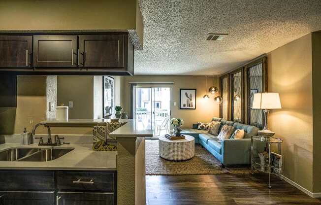 open floor plans in apartments near the domain