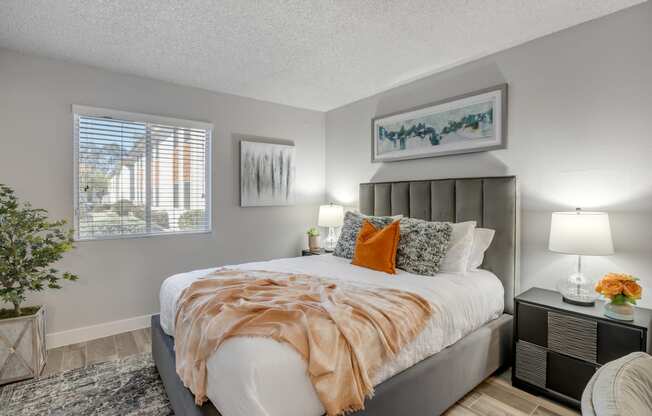 spacious bedrooms with walk-in closets