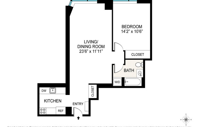 1 bed, 1 bath, 729 sqft, $6,150, Unit 10B