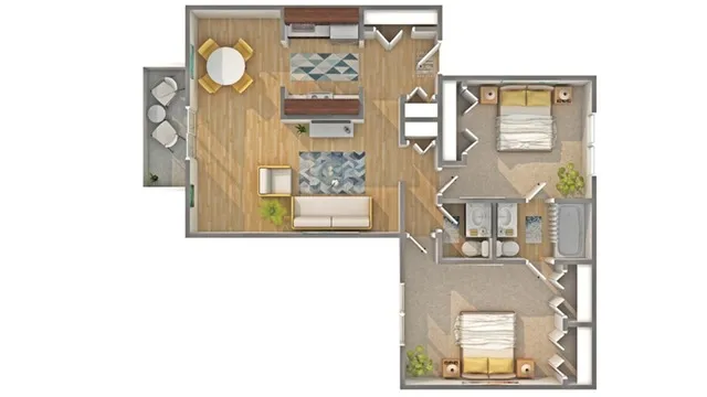 2 beds, 1.5 baths, 1,000 sqft, $2,109