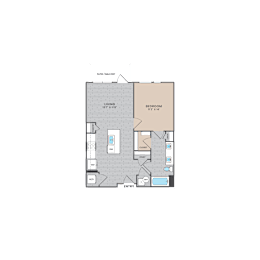 1 bed, 1 bath, 741 sqft, $1,416